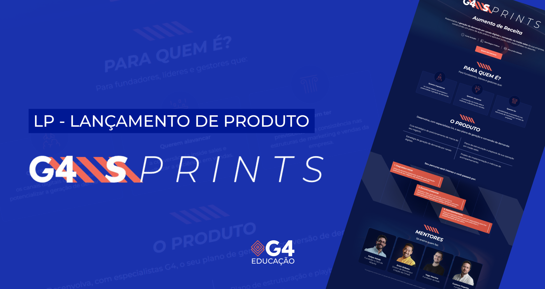 LP G4 Sprints — Lançamento de Produto