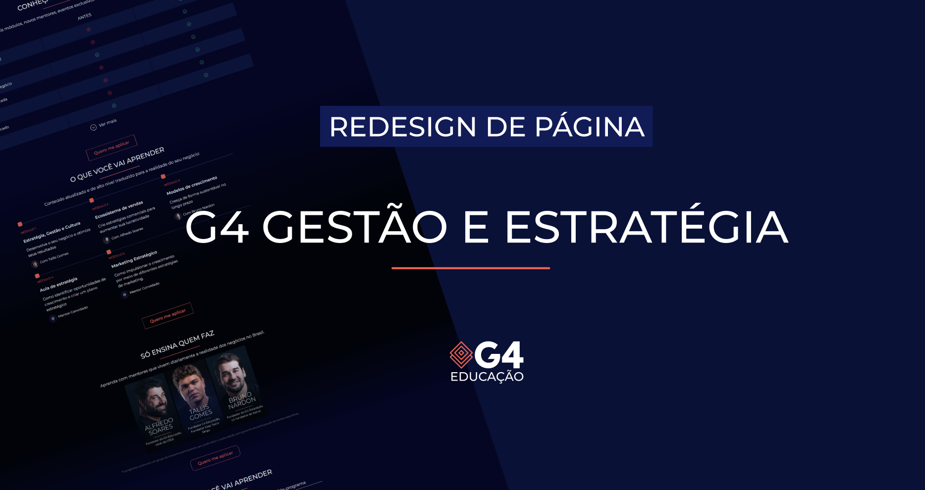 Redesign LP G4 Gestão & Estratégia